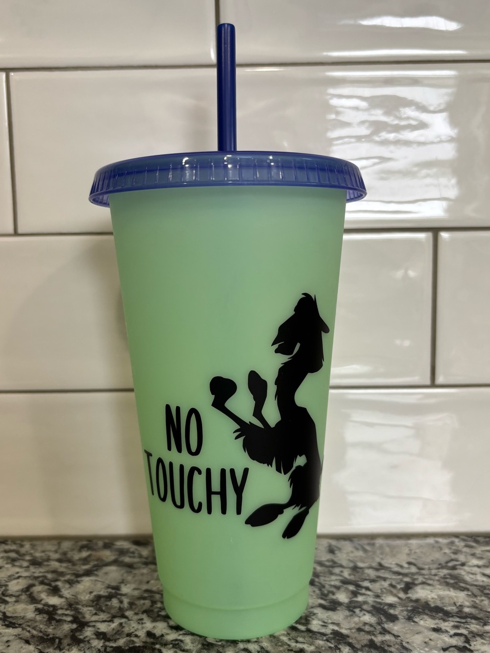 No Touchy, Emperors new groove color changing cold cup